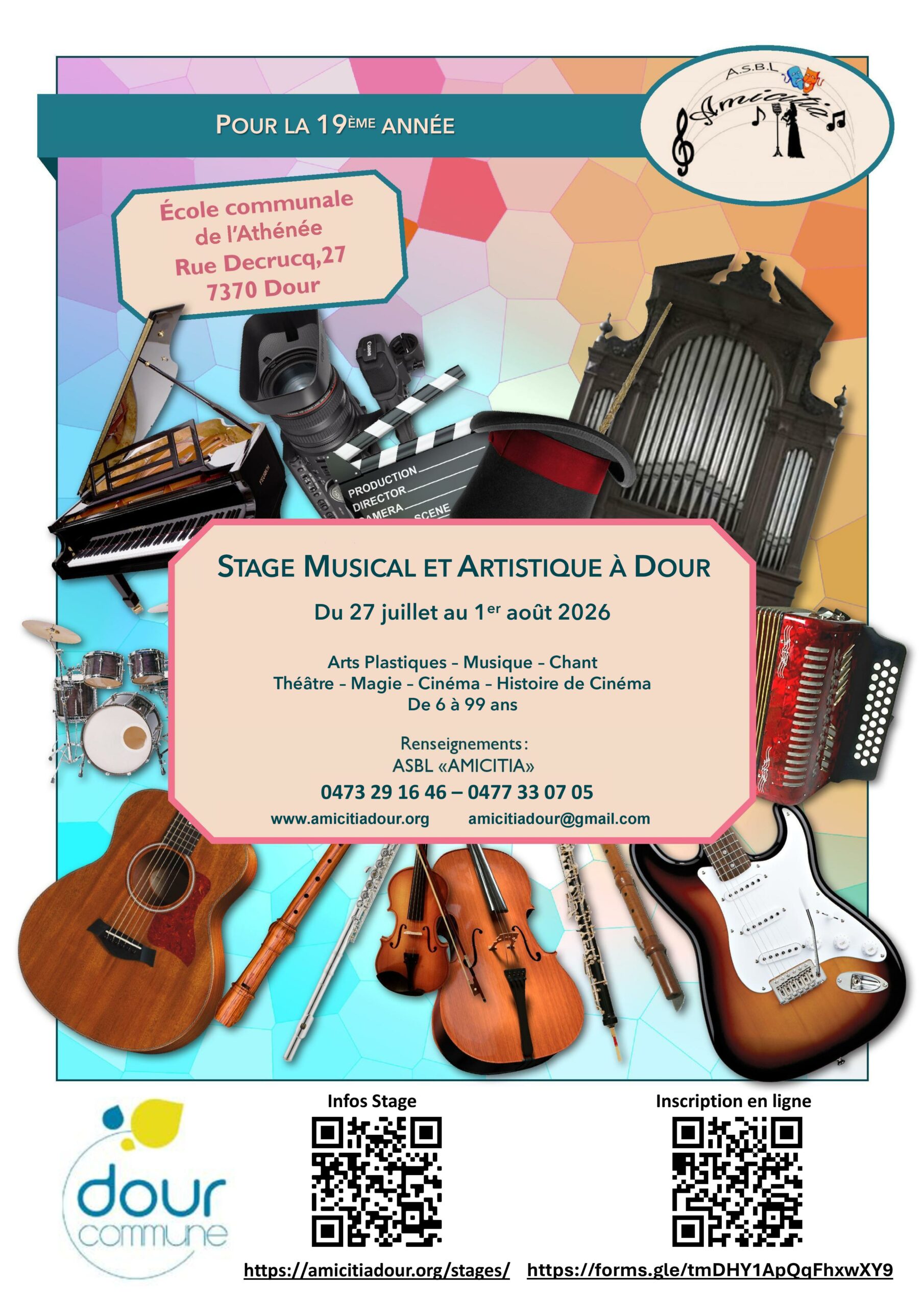 Notre prochain Stage Artistique et Musical